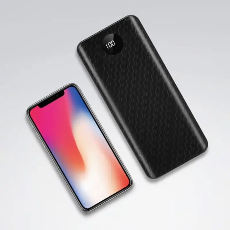 کیس پاوربانک X8 با دو خروجی USB به همراه نشانگر شارژ و برد 8 باتری