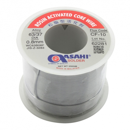 سیم لحیم 0.8mm 250gr مارک ASAHI سیم لحیم 0.8mm 250gr مارک ASAHI