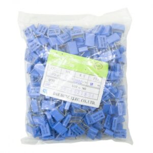 خازن 2nF / 2000V MKT بسته 250 تایی