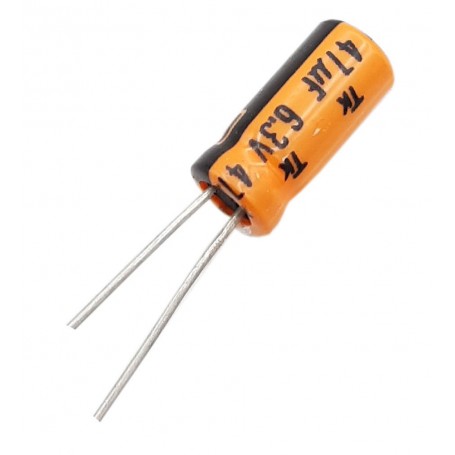 مجموعه 39 عددی خازن الکترولیتی 47uF / 6.3V ژاپنی مارک TK مجموعه 39 عددی خازن الکترولیتی 47uF / 6.3V ژاپنی مارک TK