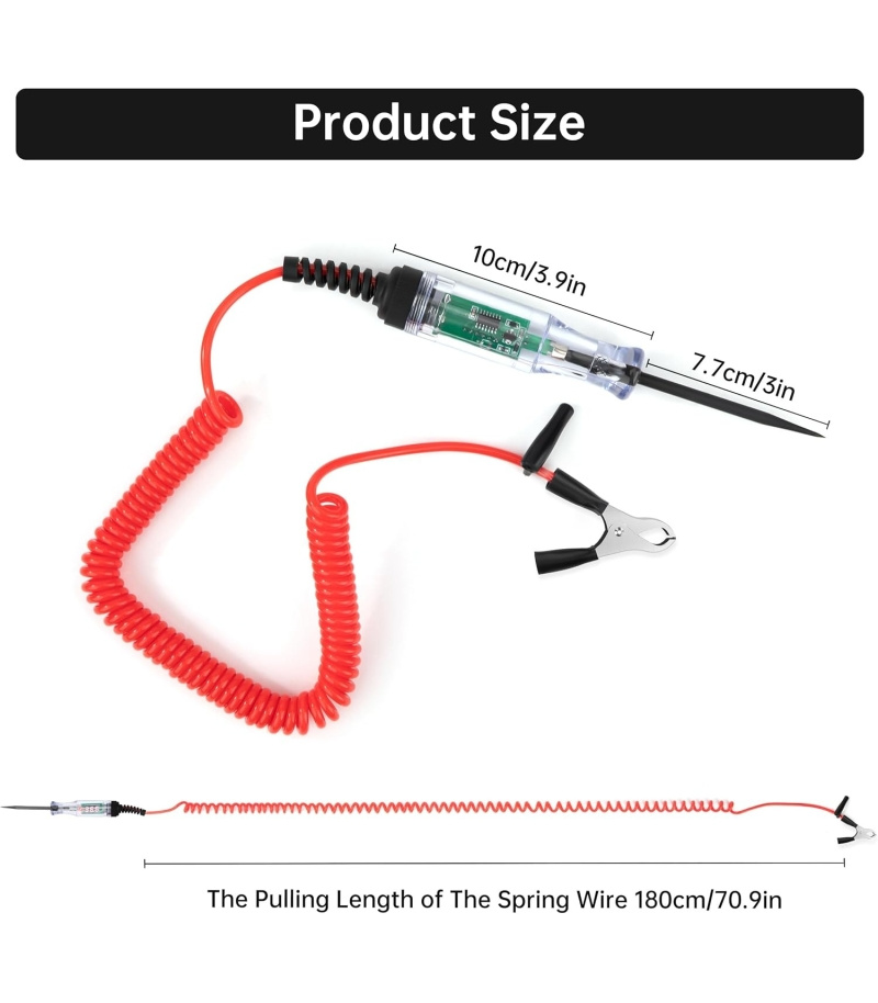 تستر ولتاژ خودرویی 5تا120 ولت DC با تشخیص پلاریته JCBA (کارتن کاهی) تستر ولتاژ خودرویی 5تا120 ولت DC با تشخیص پلاریته JCBA (کارتن کاهی)