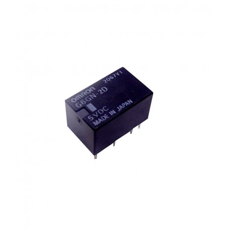 مجموعه 6 عددی رله 5V مینیاتوری 8 پایه ژاپنی مارک OMRON کد G6GN-2D مجموعه 6 عددی رله 5V مینیاتوری 8 پایه ژاپنی مارک OMRON کد G6GN-2D