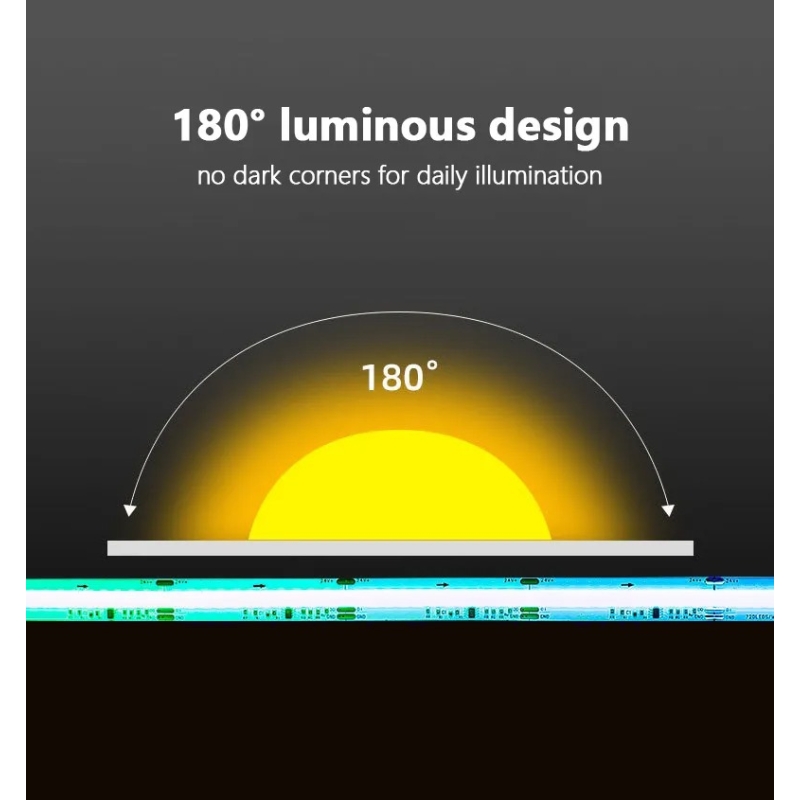 LED نواری سفید طبیعی 220 ولت COB رول 10متری