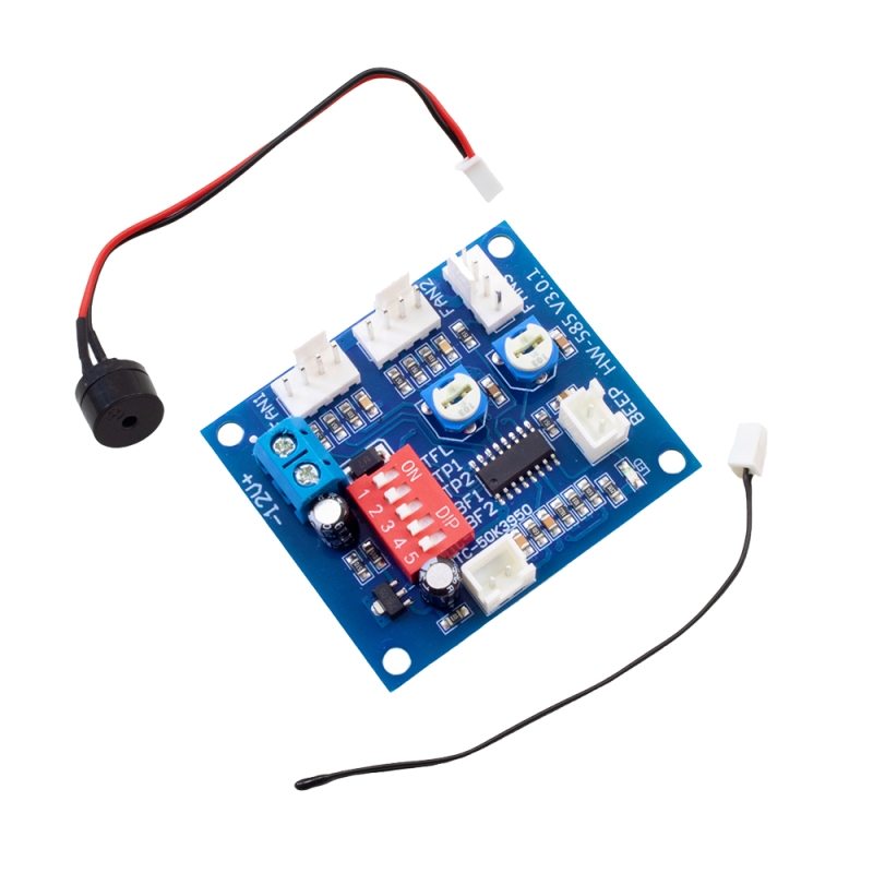 ماژول کنترل دور فن 12 ولت سه کاناله PWM دارای NTC مدل HW-585