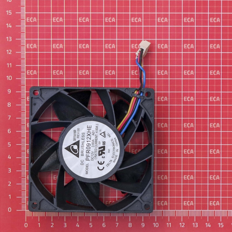 جت فن 12V-3.6A سایز 9.2X9.2X3.8cm مدل PFR0912XHE مارک DELTA جت فن 12V-3.6A سایز 9.2X9.2X3.8cm مدل PFR0912XHE مارک DELTA