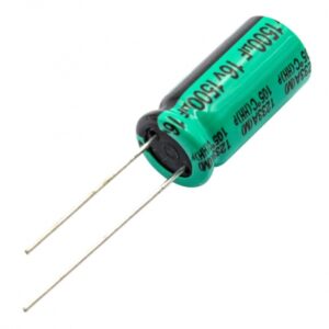 مجموعه 18 عددی خازن الکترولیتی امپدانس پایین 1500uF / 16V تایوانی مارک TAICON سری HH طول عمر 6000Hrs