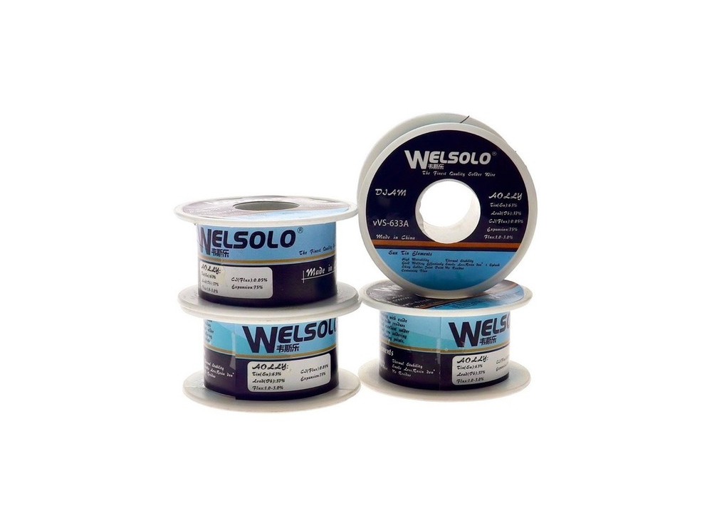 مجموعه 2 عددی سیم لحیم 0.6mm 40gr مارک Welsolo