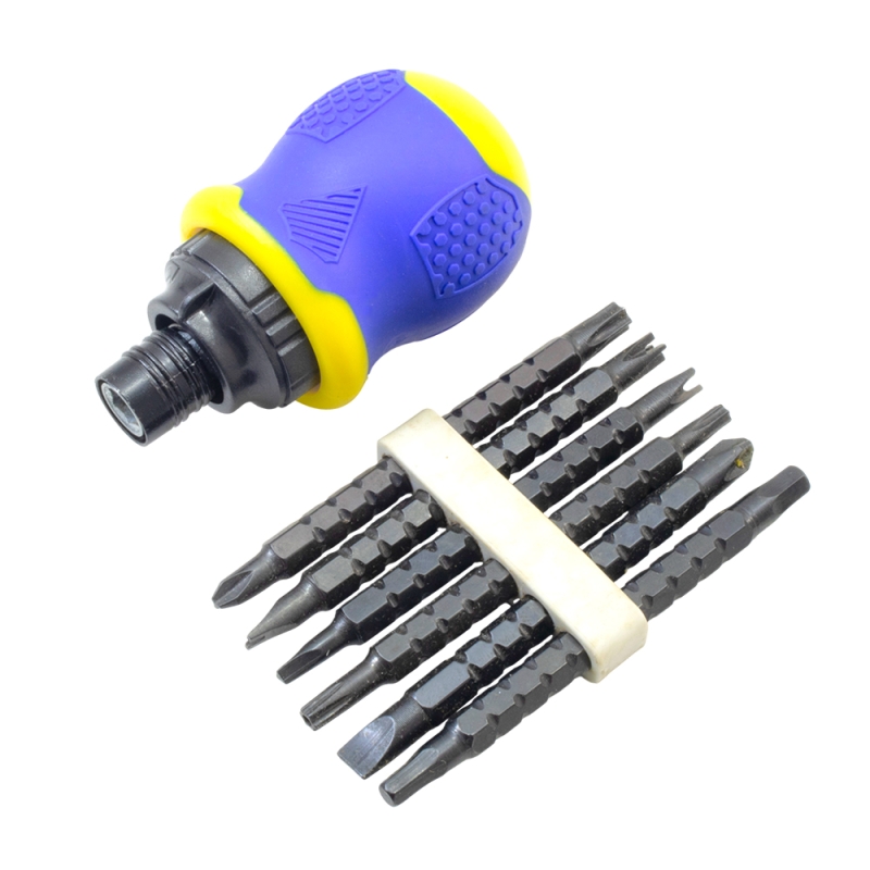 مجموعه 2 عددی ست پیچ گوشتی مشتی جغجغه ای 13 تایی ARIO