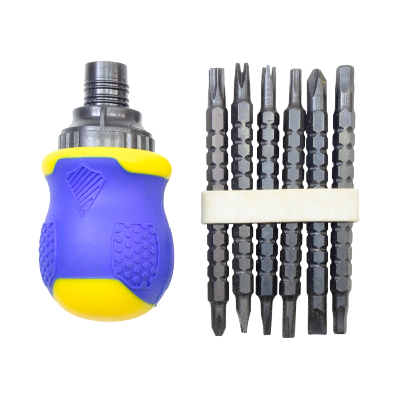 مجموعه 2 عددی ست پیچ گوشتی مشتی جغجغه ای 13 تایی ARIO