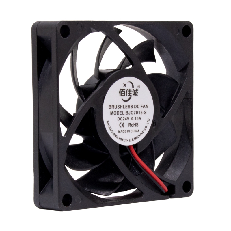 مجموعه 2 عددی فن 24V دو سیمه سایز 7x7 ضخامت 1.5CM