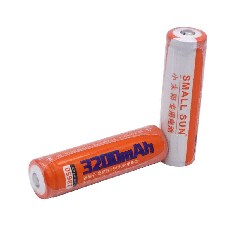 مجموعه 2 عددی باتری لیتیوم یون 3.7v سایز 18650 3200mAh مارک Small Sun