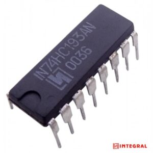 مجموعه 21 عددی تراشه شمارنده 74HC193AN پکیج DIP مارک INTEGRAL