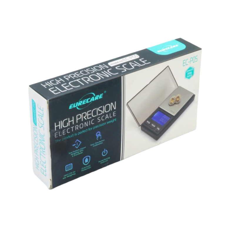 ترازو دیجیتال 300gr گرمی EURECARE مدل EC-P05