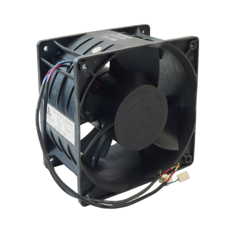 فن دوبل 48V سایز 12x12 ضخامت 7.6cm تایوانی مدل GFB1248VHW مارک DELTA