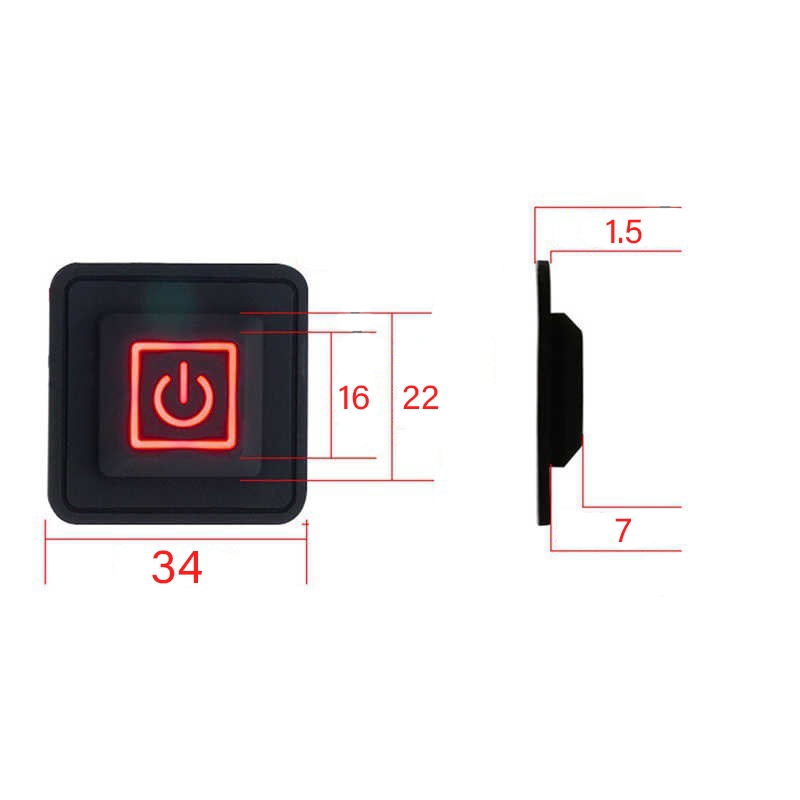 مجموعه 5 عددی کاور کلید ON/OFF سایز 22x22mm مجموعه 5 عددی کاور کلید ON/OFF سایز 22x22mm