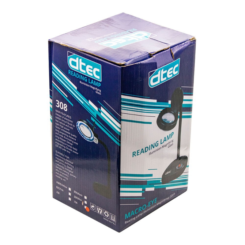 چراغ کار ذره بین دار (ذره بین رومیزی-لوپ) Dtec 308