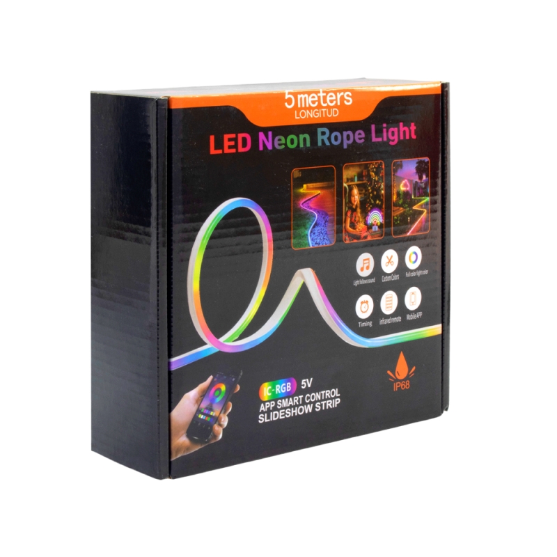 ریسه نئون فلکسی RGB پنج متری