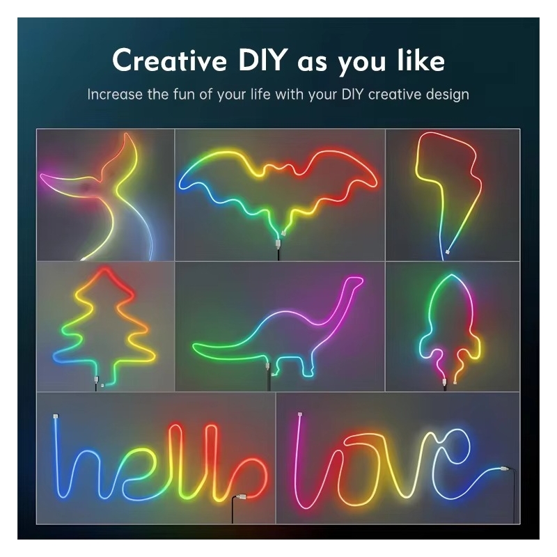 ریسه نئون فلکسی RGB پنج متری