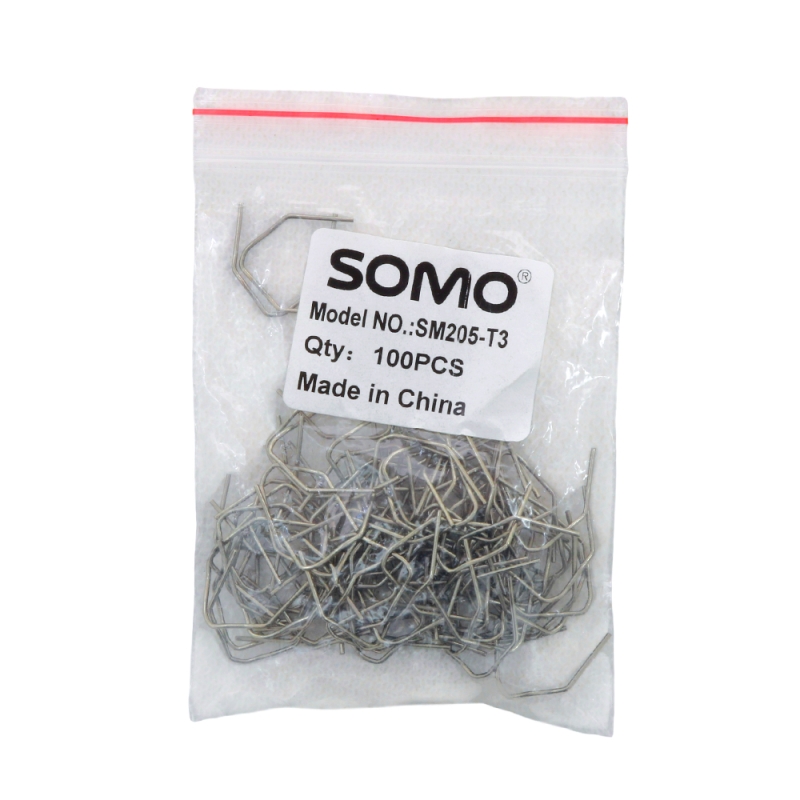 منگنه جوش پلاستیک سومو مدل SOMO مدل SM205-T3 بسته100 تایی منگنه جوش پلاستیک سومو مدل SOMO مدل SM205-T3 بسته100 تایی