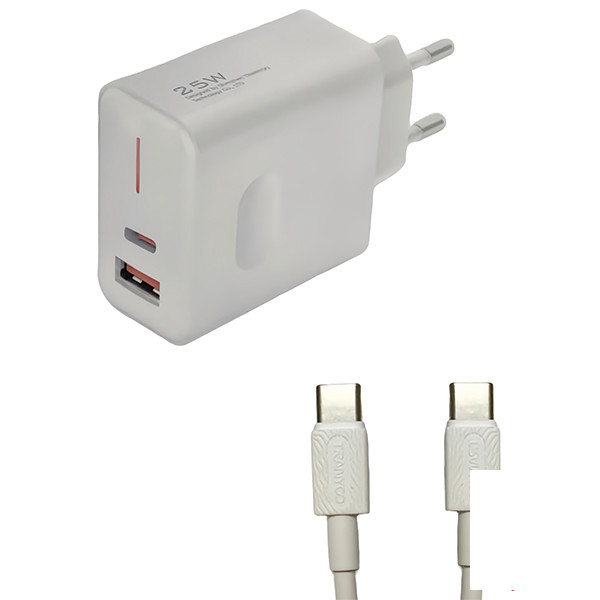 شارژر ترانیو مدل T-EU6C به همراه کابل Type-C