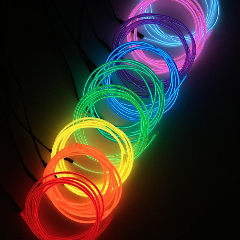 چراغ ال وایر 1 متری RGB موزیکال با ورودی USB دارای اپلیکیشن سری K