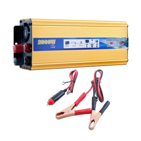 اینورتر (مبدل 12VDC به 220VAC) سوئیچینگ 12V-2000W مارک T-SOLAR اینورتر (مبدل 12VDC به 220VAC) سوئیچینگ 12V-2000W مارک T-SOLAR