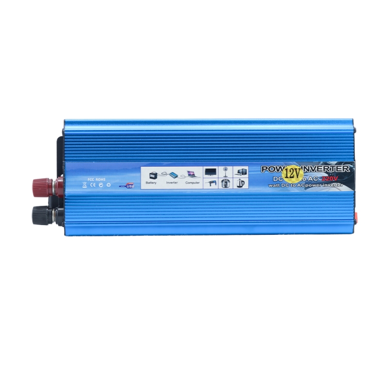 اینورتر (مبدل 12VDC به 220VAC) سوئیچینگ 12V-2200W مارک T-SOLAR اینورتر (مبدل 12VDC به 220VAC) سوئیچینگ 12V-2200W مارک T-SOLAR