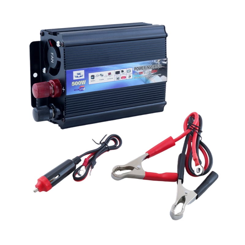 اینورتر (مبدل 12VDC به 220VAC) سوئیچینگ 12V-500W مارک T-SOLAR اینورتر (مبدل 12VDC به 220VAC) سوئیچینگ 12V-500W مارک T-SOLAR