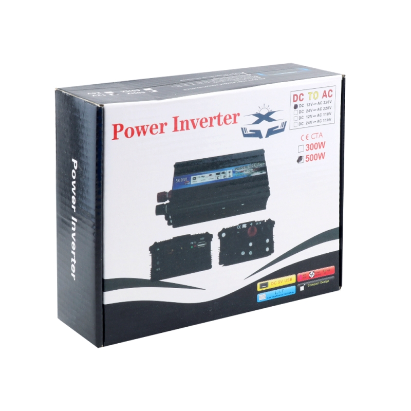 اینورتر (مبدل 12VDC به 220VAC) سوئیچینگ 12V-500W مارک T-SOLAR اینورتر (مبدل 12VDC به 220VAC) سوئیچینگ 12V-500W مارک T-SOLAR