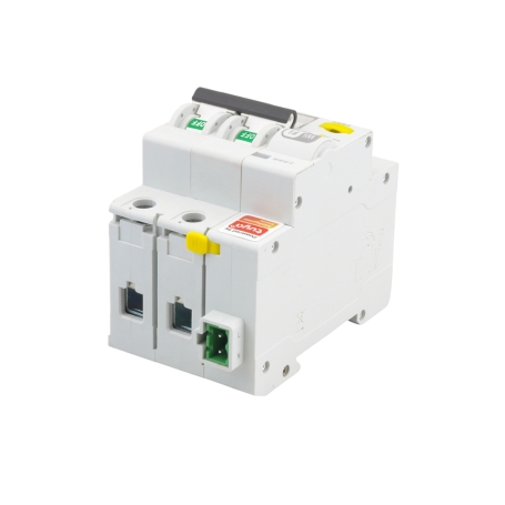 دوبل فیوز مینیاتوری هوشمند تک فاز 16 آمپر با کلید کنترلی و قابلیت کنترل از طریق Wifi