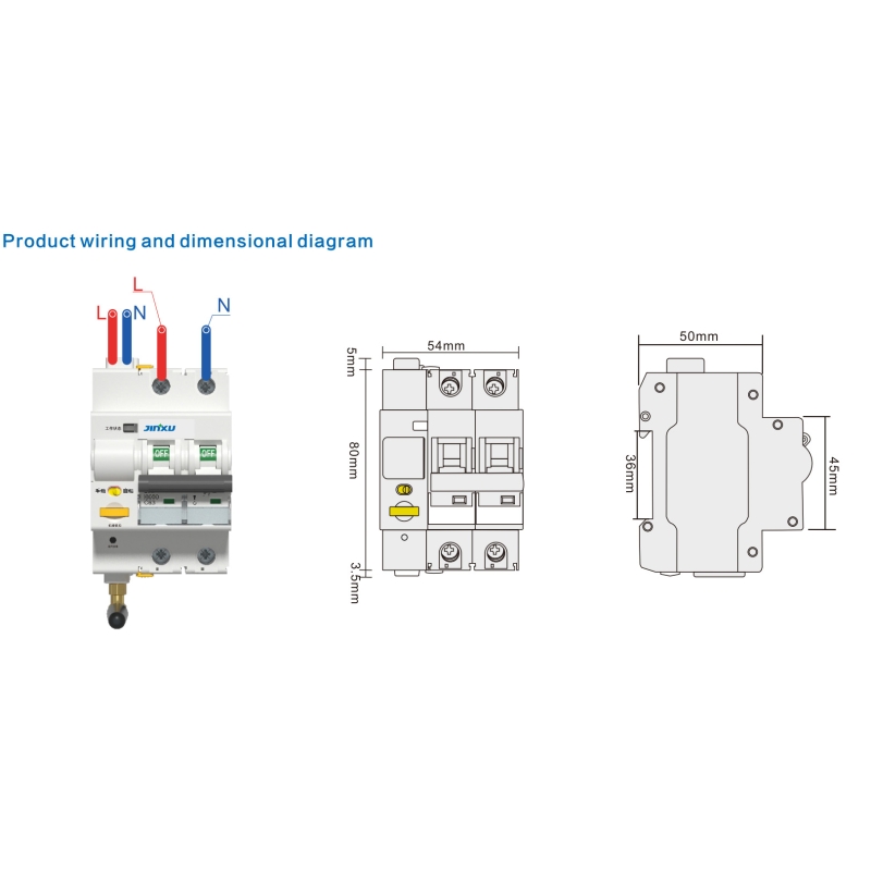 دوبل فیوز مینیاتوری هوشمند تک فاز 16 آمپر با کلید کنترلی و قابلیت کنترل از طریق Wifi