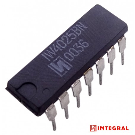 مجموعه 16 عددی تراشه CD4025BN گیت OR پکیج DIP مارک INTEGRAL مجموعه 16 عددی تراشه CD4025BN گیت OR پکیج DIP مارک INTEGRAL