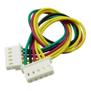 مجموعه 19 عددی کانکتور مخابراتی پین گرد دوسر مادگی 5 پین سیم دار 16 سانتی متر