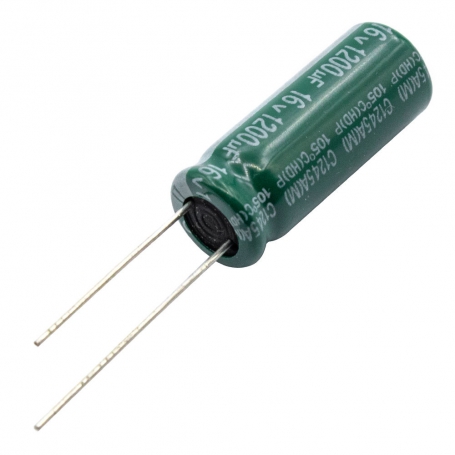 مجموعه 21 عددی خازن الکترولیتی امپدانس پایین 1200uF / 16V تایوانی مارک TAICON سری HD طول عمر 5000Hrs