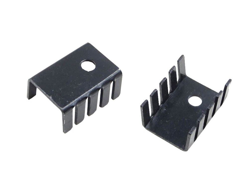 مجموعه 27 عددی هیت سینک آلومینیومی مشکی TO-220 سایز 15x10x20