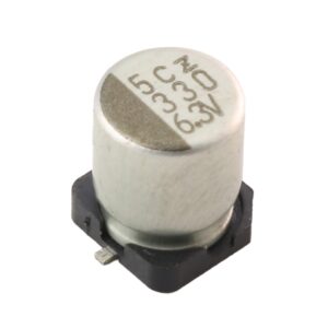 مجموعه 29 عددی خازن SMD الکترولیت 330uF / 6.3V سایز 6.3x7.7 مارک ELNA