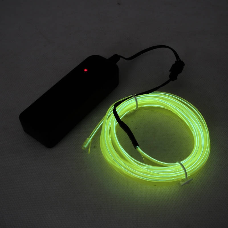 مجموعه 3 عددی چراغ ال وایر 1 متری سبز فسفری