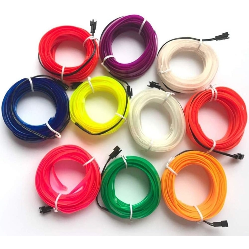 مجموعه 3 عددی چراغ ال وایر 1 متری سبز