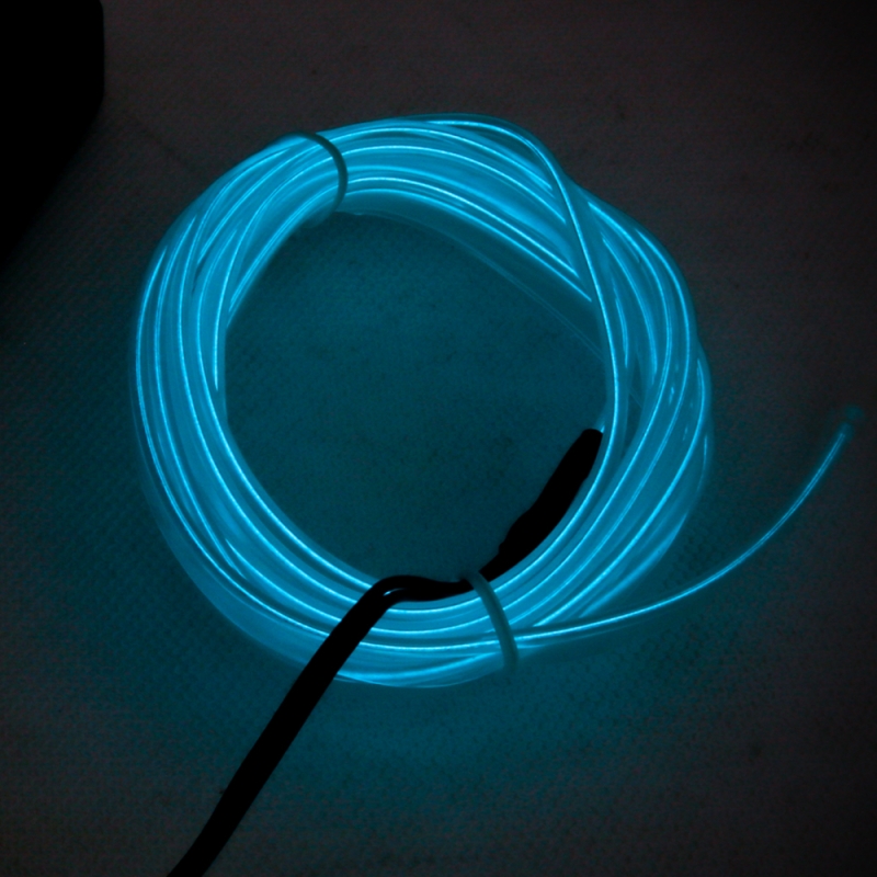 مجموعه 3 عددی چراغ ال وایر 1 متری آبی آسمانی