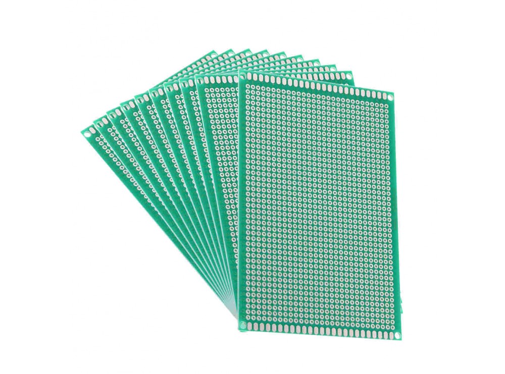 مجموعه 3 عددی برد سوراخ دار دولایه متالیزه 12x8cm