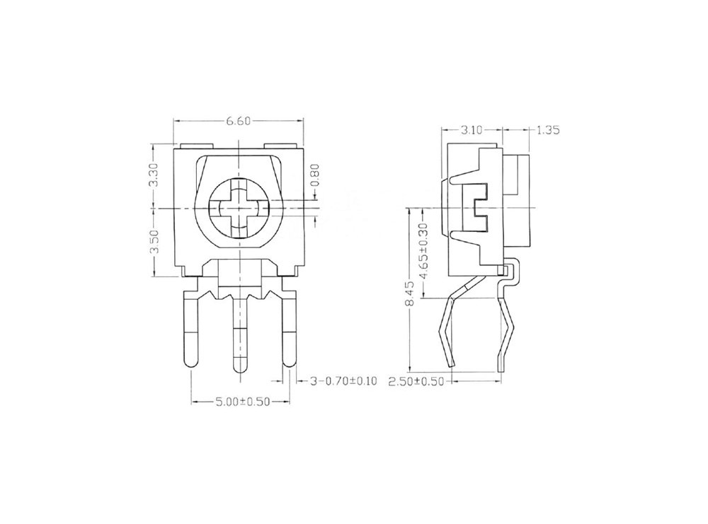 مجموعه 31 عددی پتانسیومتر 330 اهم ایستاده
