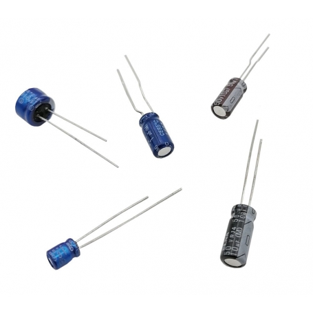 مجموعه 34 عددی خازن الکترولیتی 180uF / 16V ژاپنی مارک ELNA مجموعه 34 عددی خازن الکترولیتی 180uF / 16V ژاپنی مارک ELNA