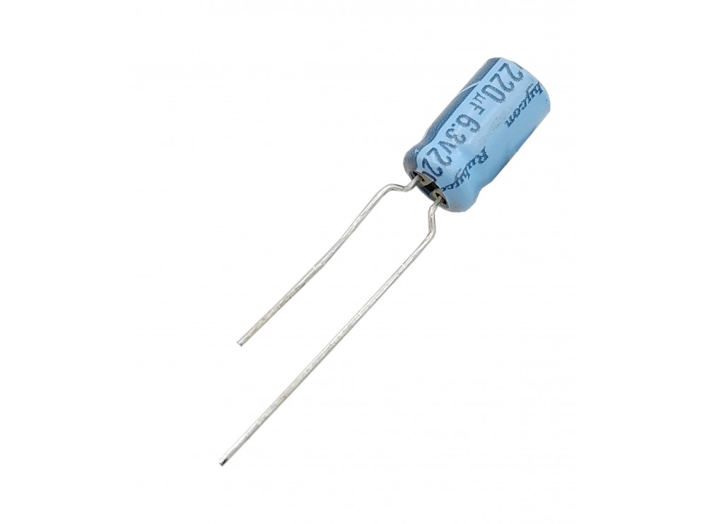مجموعه 38 عددی خازن الکترولیتی 220uF / 6.3V ژاپنی مارک RUBYCON سری TWSS مجموعه 38 عددی خازن الکترولیتی 220uF / 6.3V ژاپنی مارک RUBYCON سری TWSS