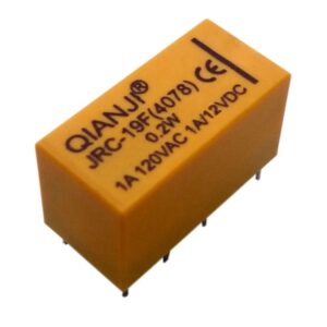 مجموعه 5 عددی رله مخابراتی 12V بوبین وسط 8 پین مارک QIANJI کد JRC-19F(4078)