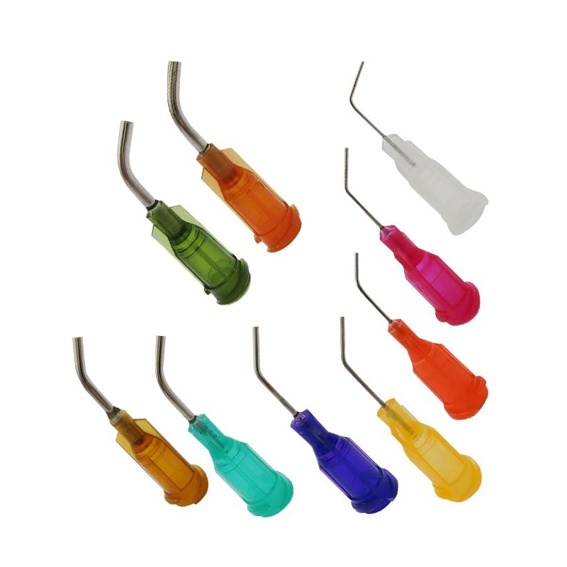 مجموعه 5 عددی نازل (سوزن) 18G سبز سرکج مخصوص سرنگ های قلع و خمیر فلاکس