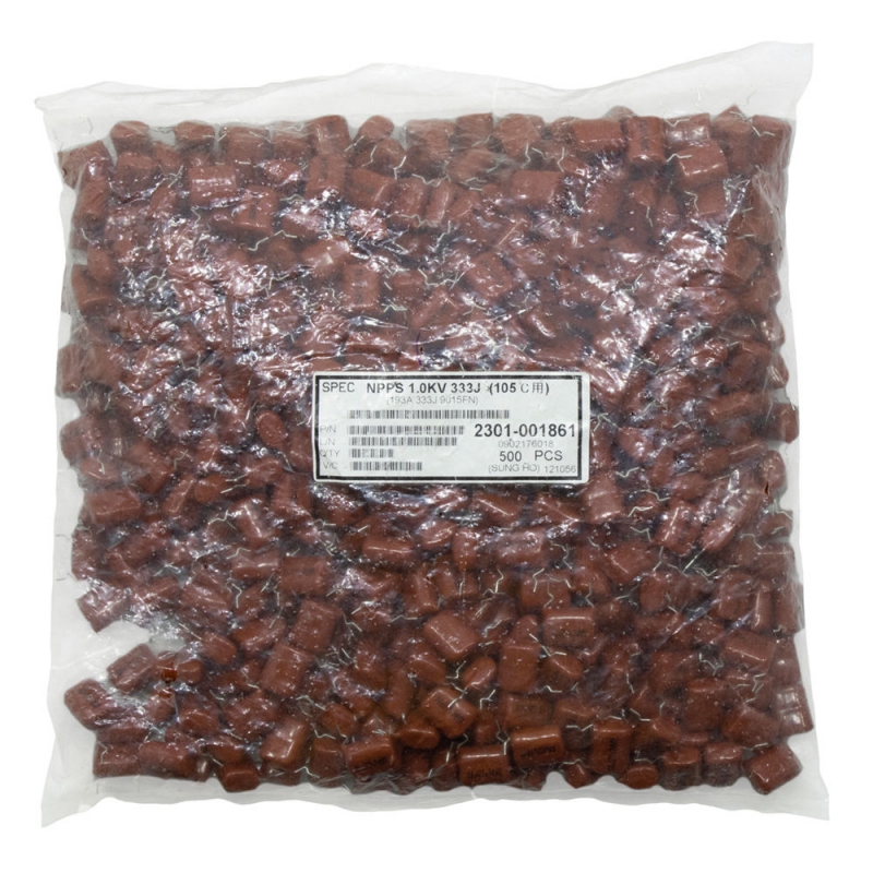 خازن پلی استر %5 / 33nF / 1000V بسته500 تایی