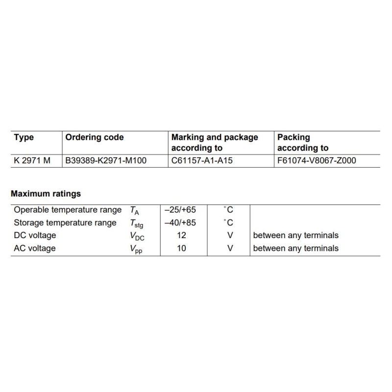 مجموعه 8 عددی فیلتر فرکانس متوسط IF مدل K2973M مارک EPCOS