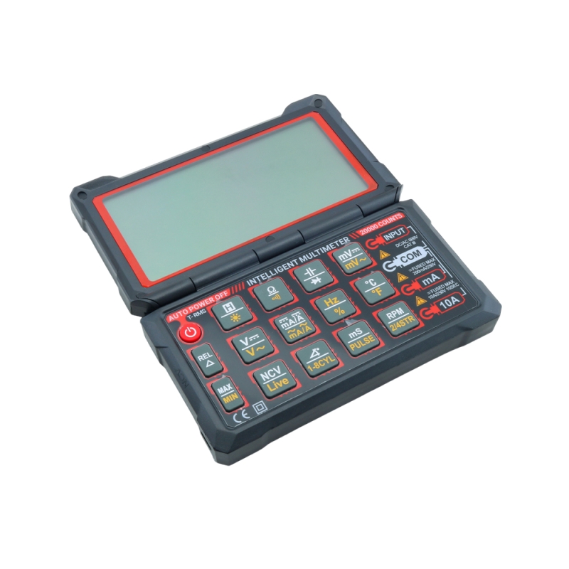 مولتی متر دیجیتالی ANENG تاشو کتابی T-RMS با صفحه نمایش بزرگ مدل 623