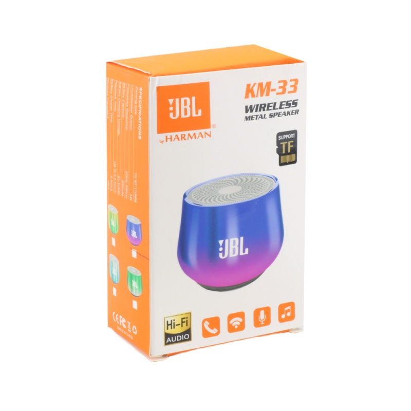 مینی اسپیکر بلوتوثی مارک JBL مدل KM-33 مینی اسپیکر بلوتوثی مارک JBL مدل KM-33