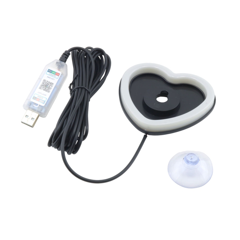 چراغ سوریکاوا RGB نئونی حساس به صدا با ورودی USB دارای اپ طرح Heart